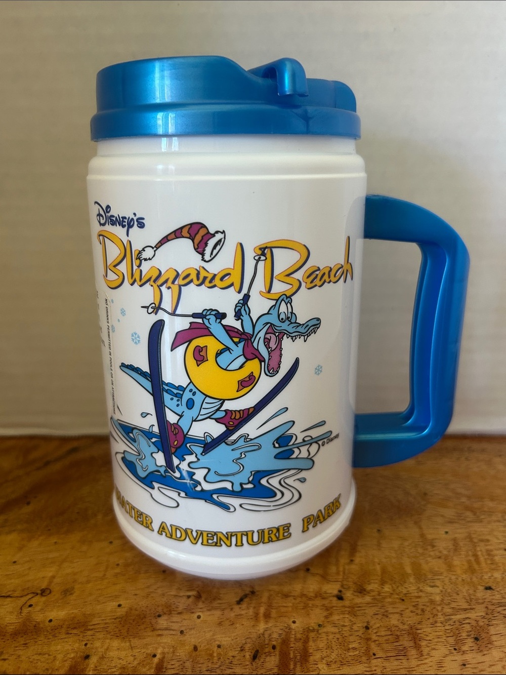 DISNEY Vintage Disney World Blizzard Beach Water Adventure Park Tumbler w/ Lid